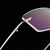 Super-elastic Titanium Metal Men's Ultra-lightweight Rimless Eyeglasses Frame Foldable Temples for Nearsighted Glasses Frames