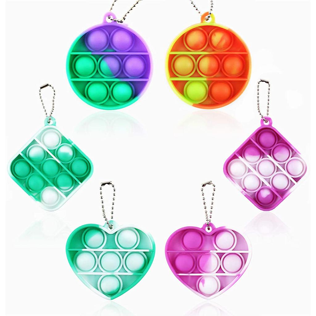 Rainbow Fidget Reliver Stress Toys Push Bubble Antistress Toys Adult Children Simple Dimple Toy To Relieve Autism Kids Game Gift