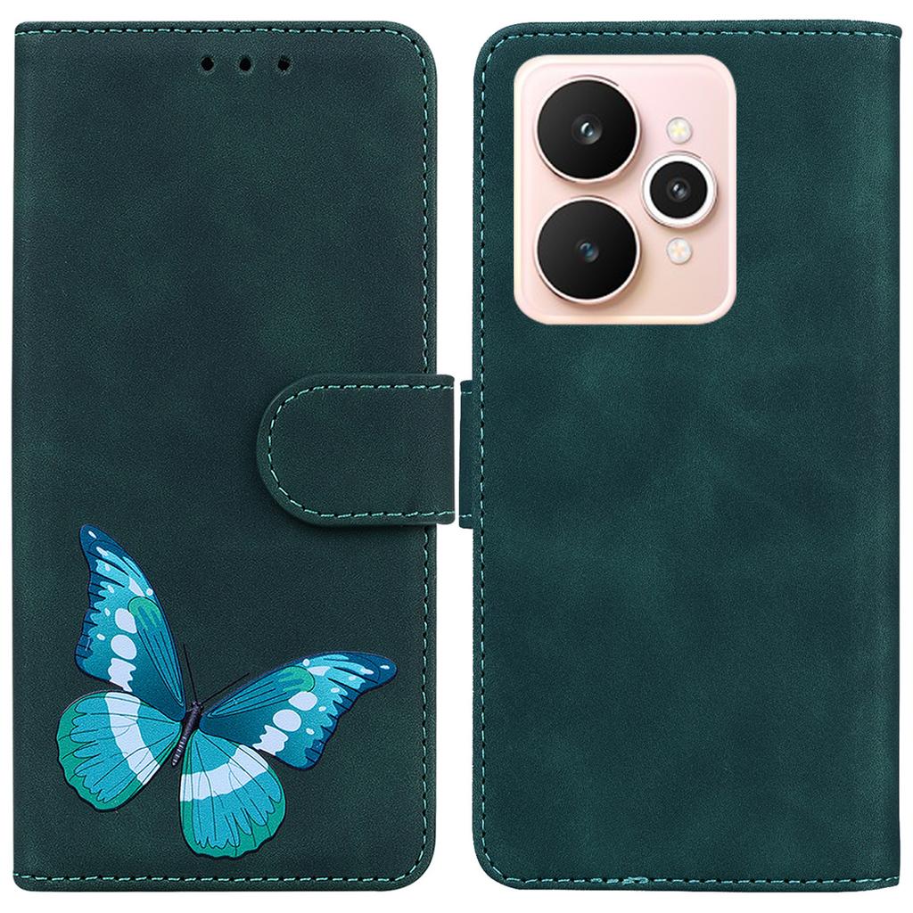 For Realme 15 Pro 5G/15 5G Stand Case PU Leather Phone Cover Butterfly Printed