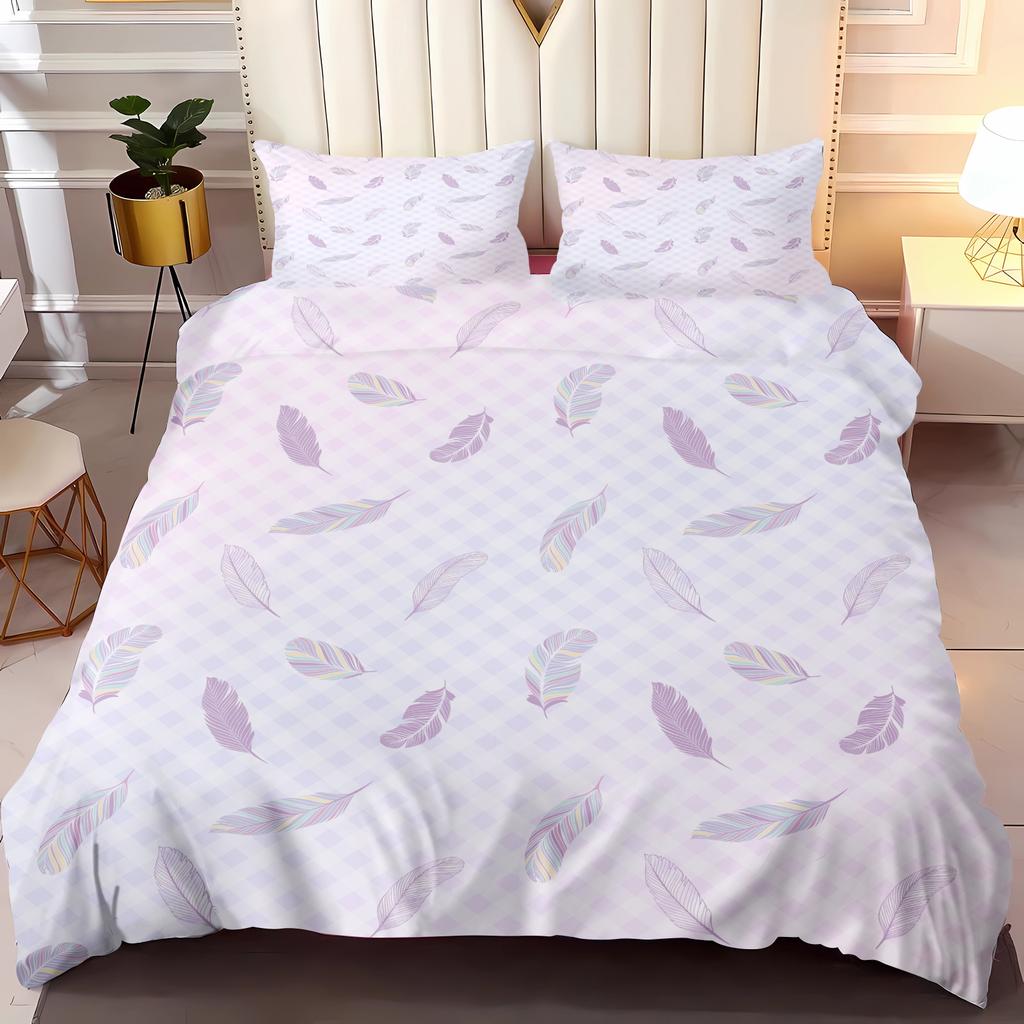 Dream Feather Dreamcatcher Duvet Cover Set Bedding Romantic Style Bedding Double King Size 3D Children'S Bedding Set