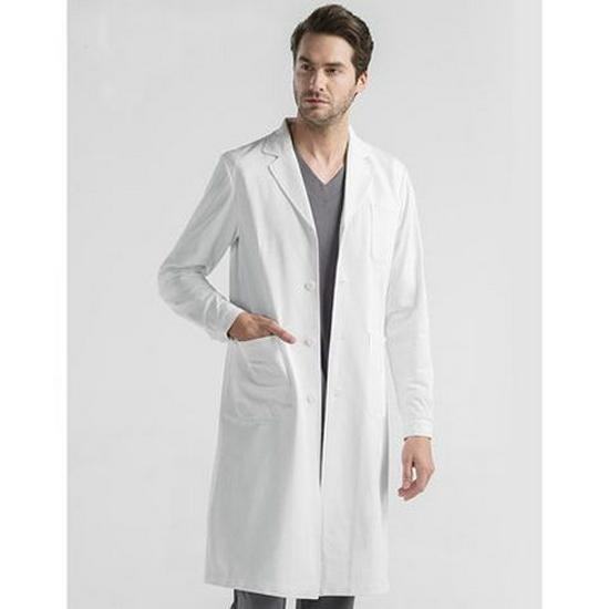 Women's Long-Sleeve White Lab Coat and Short-Sleeve Nurse Uniform
