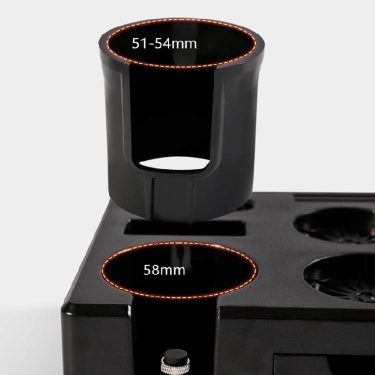 Kitchen Storage Solution Espresso Coffee Tamper Station Stand With Tool Drawer Compartment for 51/54/58mm Portafilter