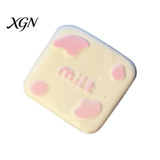 Milk Brick Squeeze Toy Fake Stress Relief Pudding Food Sensory Simulated Pinch Fidget Decompression Gadget
