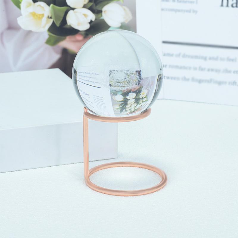 Elegant Crystal Ball Iron Decor for Home: Entrance, Bedroom, Living Room