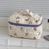 Large Capacity College Girls Wash Handbags Makeup Case Quilted Female Purse Handbags Cartoon Purple Bear Women's Cosmetic Bags