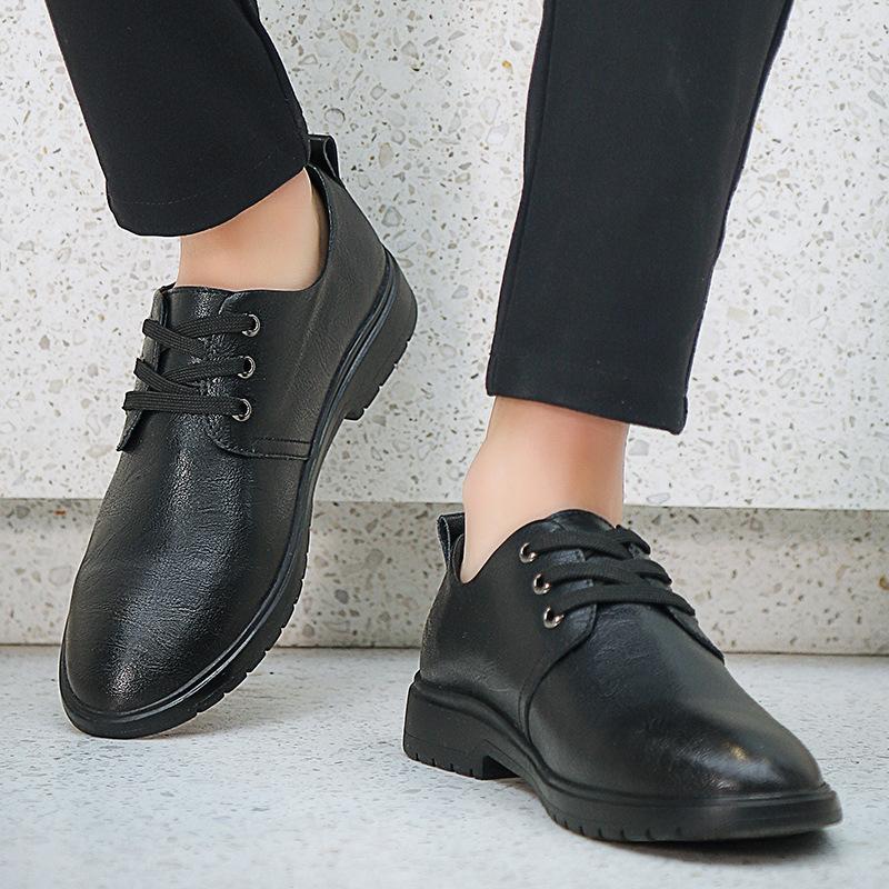 Men's Shoes Leather Shoes Men's Genuine Leather England Style Soft Noodle Breathable Shoes Business Formal Wear Casual Versatile Spring Men's
