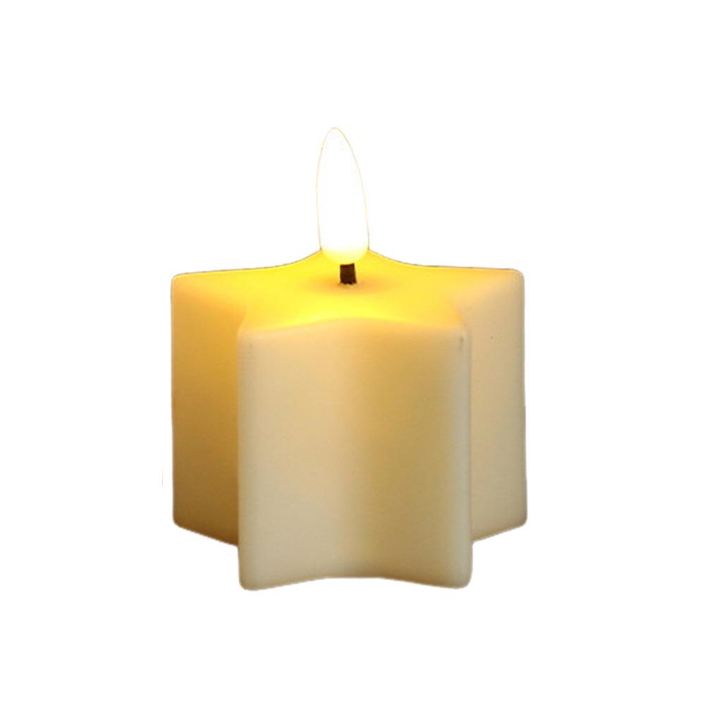 Warm Light LED Candle White Atmosphere Candle Light Creative Electronic Candle  Cafe