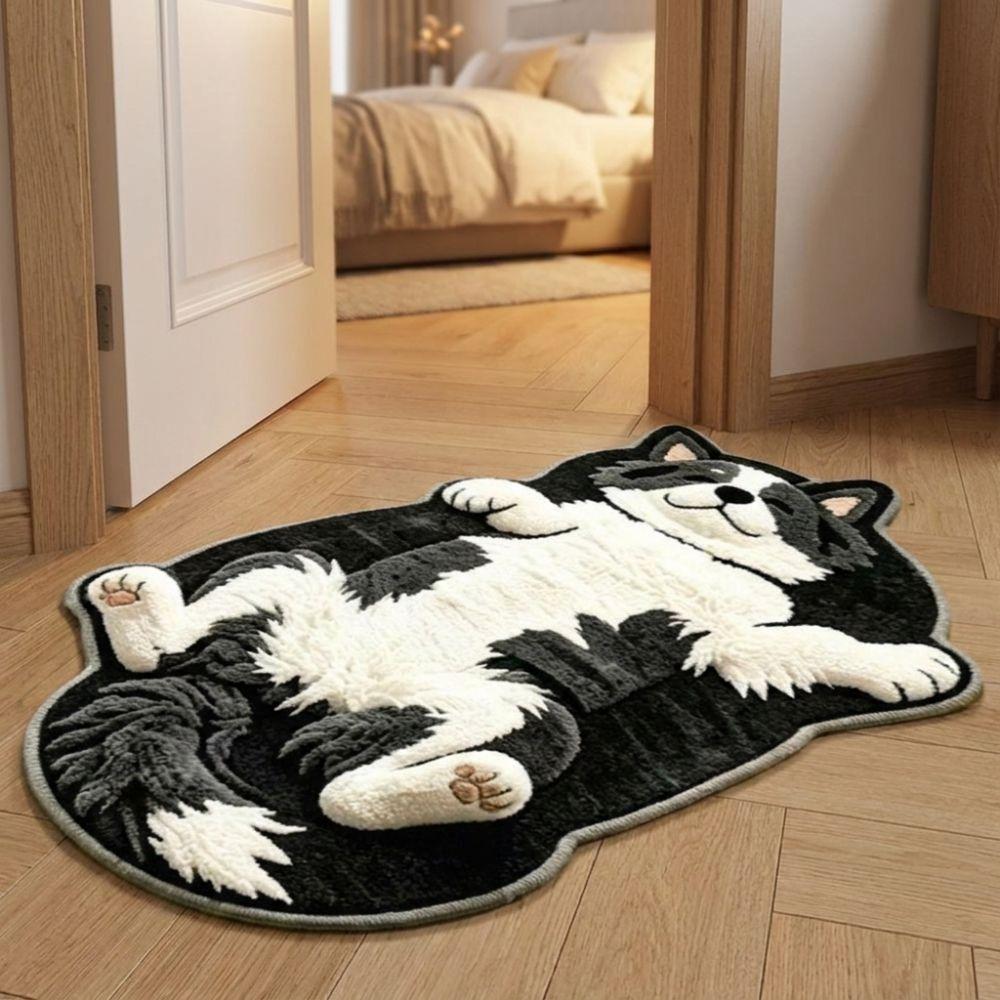 Anti-fouling Home Decor Carpet Non-Slip Cartoon Carpet Soft Dog-Shaped Area Rug  Living Rooms
