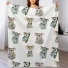 Aquarell Niedlicher Baby-Koala Kuscheldecke Gemütliche Nickerchen-Decke Geschenk für Mama Papa