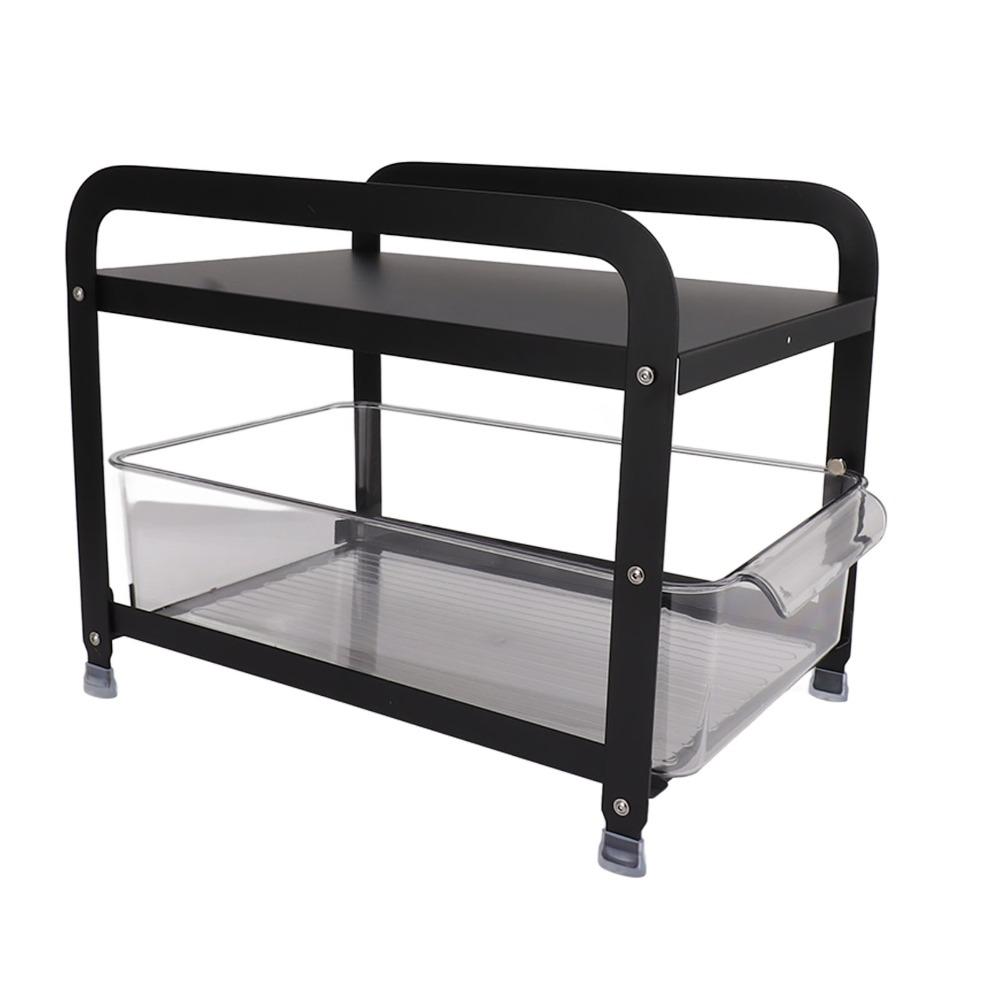 PET Clear Drawer Kitchen Sink Rack Anti Slip Foot Pull Out Drawer Basket for Kitchen Cabinet
