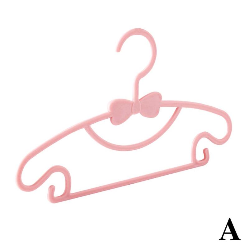 5pcs Kids Clothes Hangers Portable Multifunction Hook Design Clothes Drying Rack For Kid Plastic Baby Hangers Clothes Storage F1M3