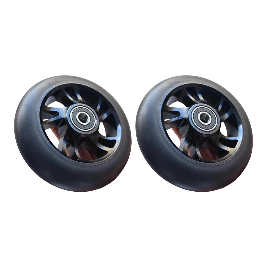 Antilock Bearing Technology PU Tires Aluminum Alloy Rims Smooth Glides Heavy Duties 10cm Skateboard Wheel Scooter Wheel