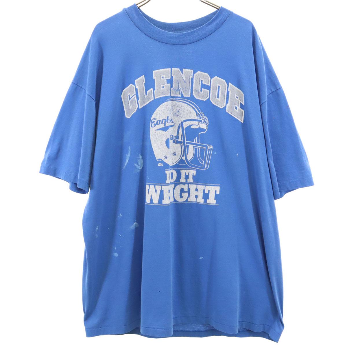 

Hanes 80s 90s Made in USA Old CLENCOE Short sleeve T-shirt Men s Used