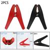 2PCS  Insulated For Alligator Clips 100A90mm Black & Red Car Battery Clips