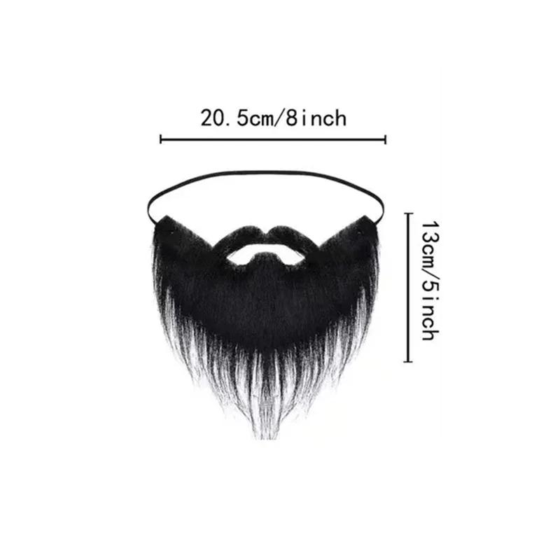 Costume Fake Beard Set Long Big White & Black Beard for Party Halloween Christmas Santa Claus Cosplay Gift Accessories Kit