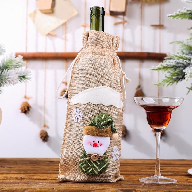 Christmas Wine Bottle Cover Wine Gift Bag New Year 2023 Xmas Gifts Holiday Party