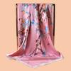 1PC Women's Beach Accessory Fashion Satin Square Scarf 90*90inch Multi-use Headscarf Party Use Versatile Hair Towel