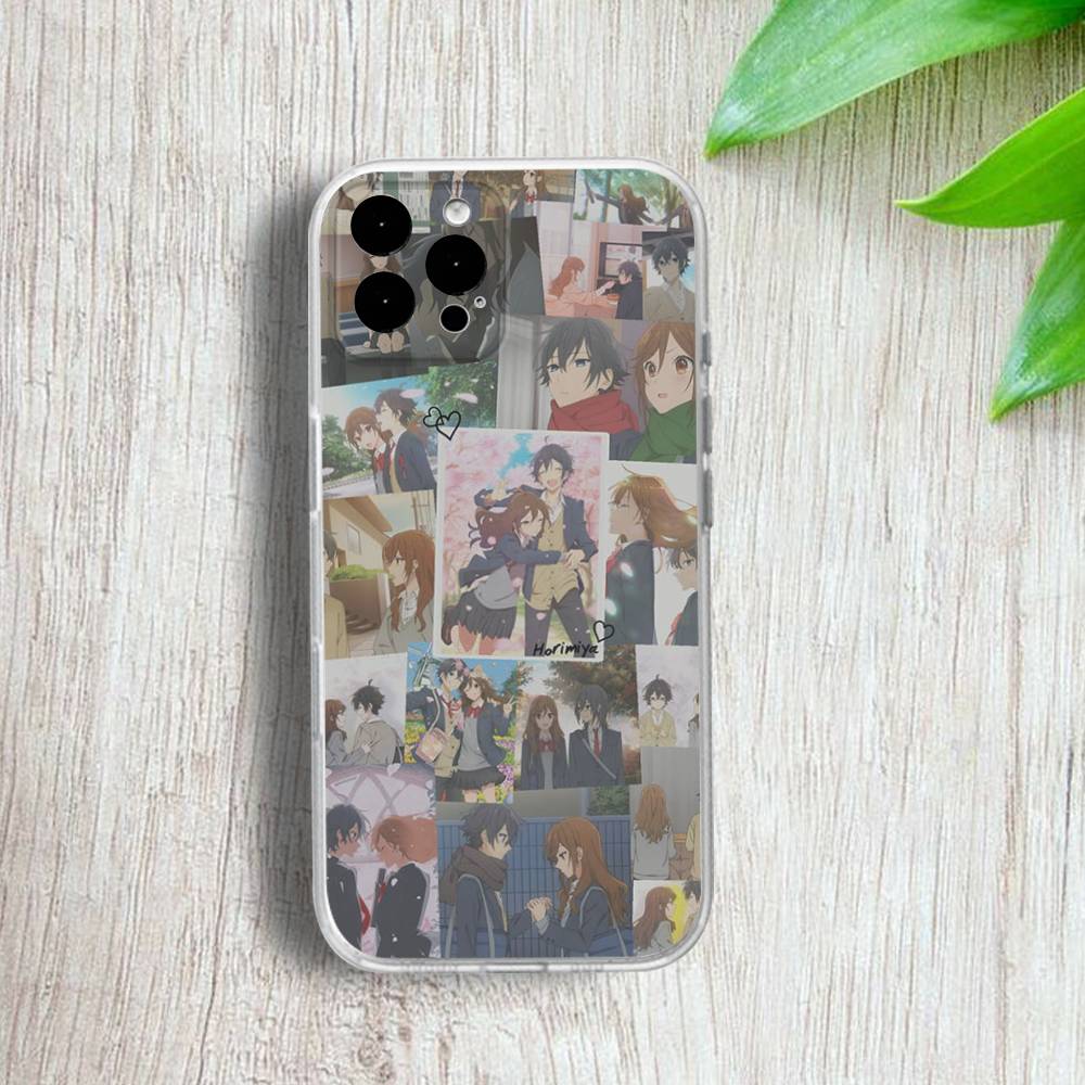 H-Horimiya Anime Phone Case For iPhone 17,16,15,14,13,12,11 Pro,Max,Plus,X,XS,XR,SE4,E Mini Transparent Soft Cover