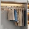 10PCS PVC Dipped Short Neck Trouser Clip Non-slip Adjustable Trouser Hanger  Wardrobe