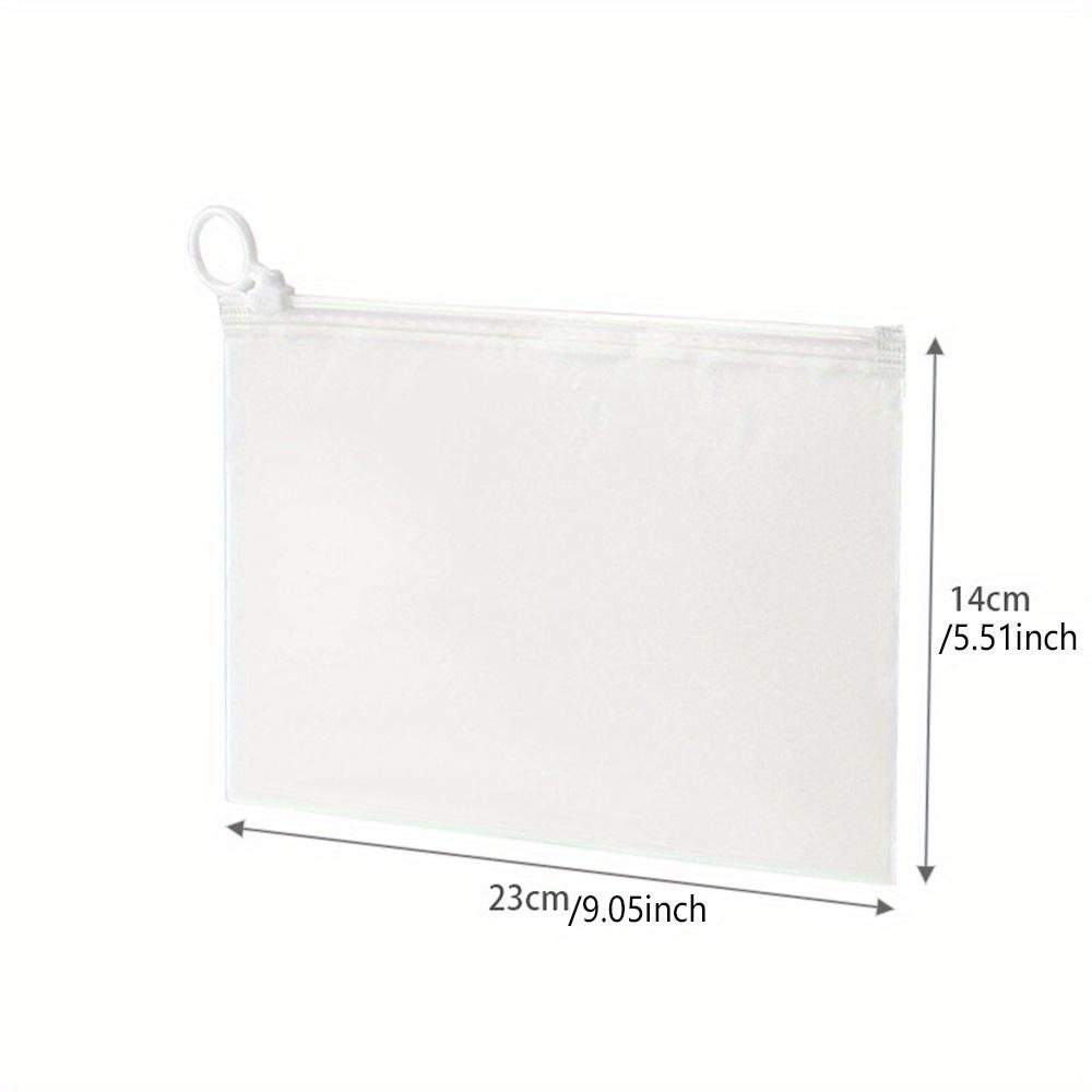 

Пластиковый матовый пакет на молнии с кольцом - Органайзер для канцелярских принадлежностей, расходных материалов, настольных игр и хранения пазлов, подарочные пакеты белый