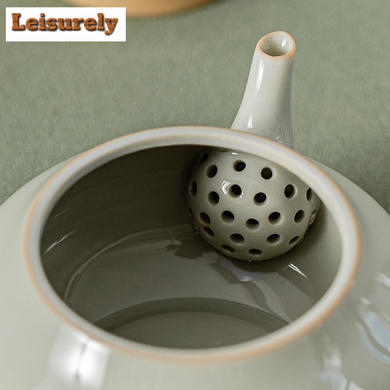 100ml Beixitang Håndlaget Isbord Farge Tekanne Kinesisk Mini Siting Pot Te Lagingskjele Med Kulehullfilter Teartikkel Forsyninger