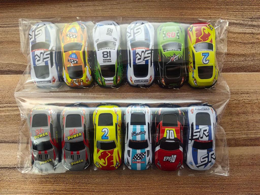 Kindergarten Back-to-School Toy: Pull-Back Car Set - Engineering & Military Vehicles in Individual Packaging