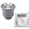 Pack Of 2 Kitchen Sink Drain Set Featuring Removable Basket and Sealing Stoppers In Sturdy Stainless Steel Materials