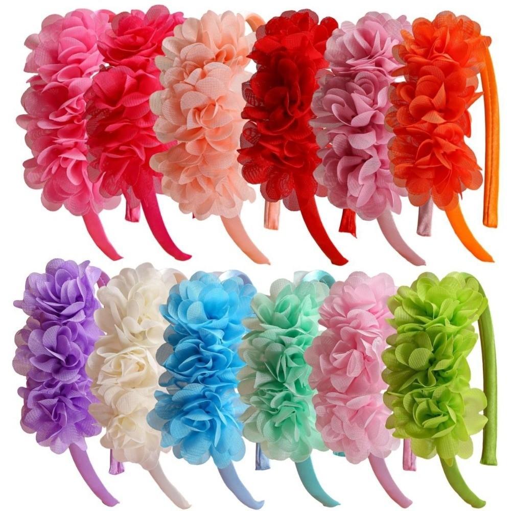 Multi-Layers Baby Headband Big Flower Hairband Fashion Accessory Girl Hair Hoop  Children Gifts