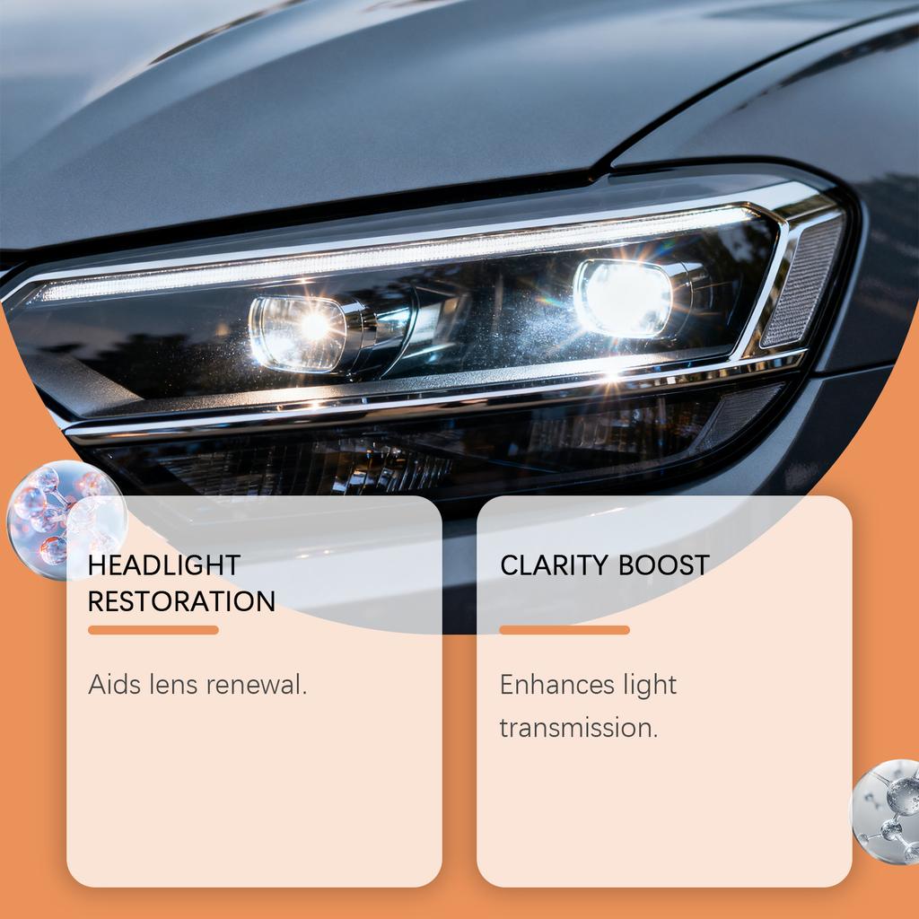 Car Headlight Care Agent  Car Headlight Stain Remover  Brightener  Polisher  Headlight Cleaner 30ml