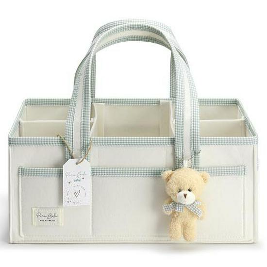Large Capacity Foldable Felt Diaper Bag – Portable & Handheld Mommy Bag for Car or Storage