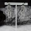Halloween Vintage Skeleton Skull Dangle Earrings for Women Jewelry Party Gifts Aretes De Mujer Modernos