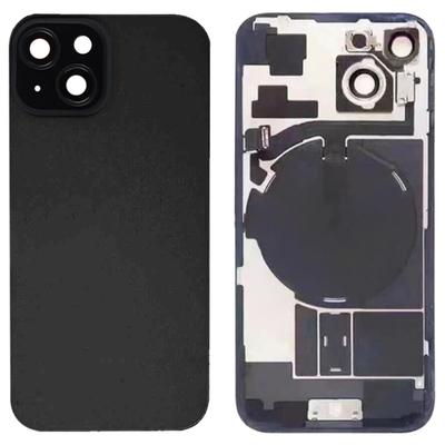 Für iPhone 15 Glas-Akku-Rückseite mit Blitzhalterung + Kabelloses Lademodul