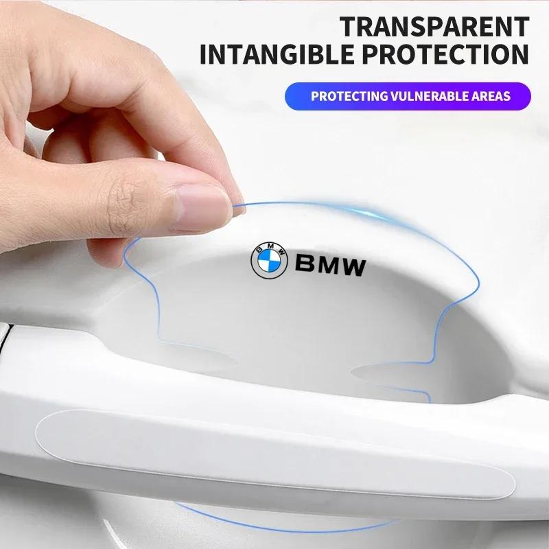 8Pc PVC Transparent Car Door Handle Wrist Bowl Trim Stickers for BMW E90 E60 E61 E93 E87 E36 E46 E53 X1 X3 X5 X6 F30 F20 F10 G30