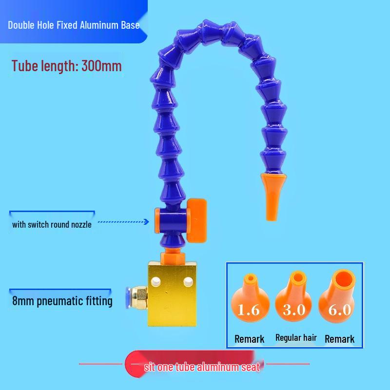 Adjustable Magnetic Base Air Nozzle with Universal Gooseneck Tube