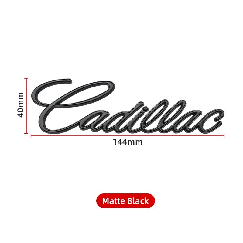 Car Rear Trunk Letter Sticker Fender Side Metal Badge Emblem For Cadillac Deville ATS BLS CT4 CT5 CTS ESCALADE STS XLR XT6 XTS