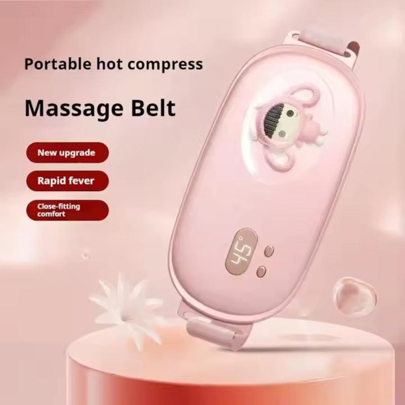 Cordless Heating Pad for Crmps,Electric Waist Belt Device,Fast Heating Pad with 3 Heat Level Back or Belly Heating Pad
