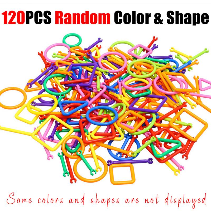 

120-240PCS/Set Random Muti-color Assemble Building Rod DIY Design As You Want Creative Construction Game Party Gift Keepsake ZYF