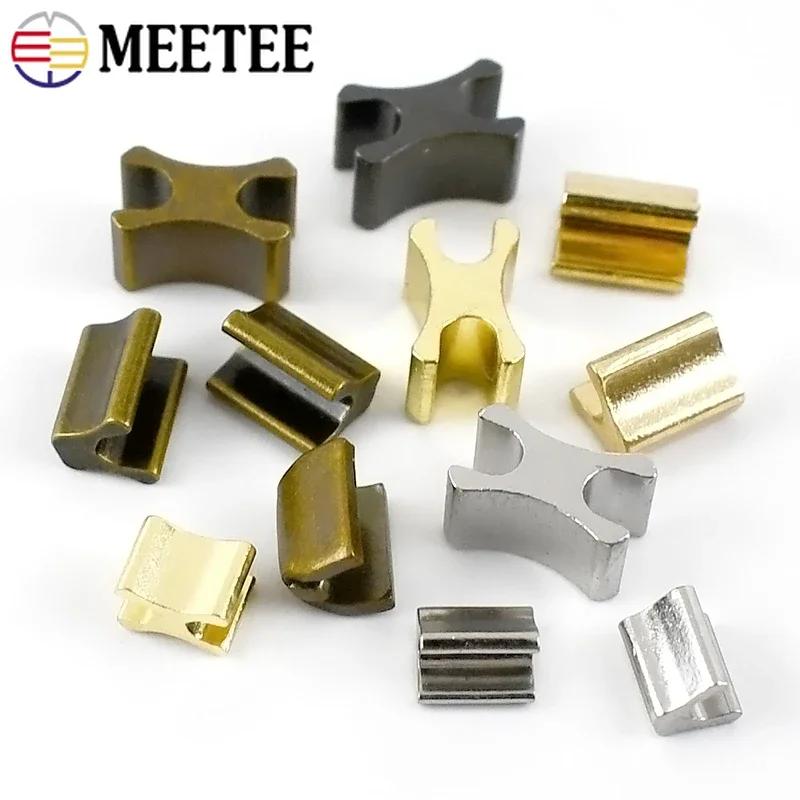 50/100 st Meetee 3# 5# Metallblixtlås U-stoppare Reparationssats Blixtlås Svansklämma Halkfria Ändlås DIY Skräddare Verktyg Sytillbehör