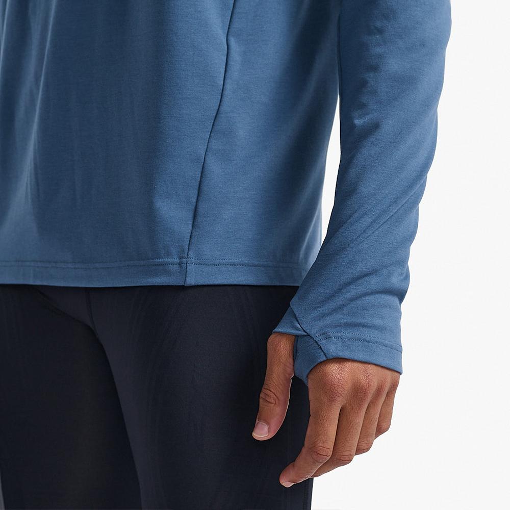 Tutaimjeuyu Men'S Ignition Base Layer Long Sleeve Tee Dark Blue_Mr6827Asmy-Srf