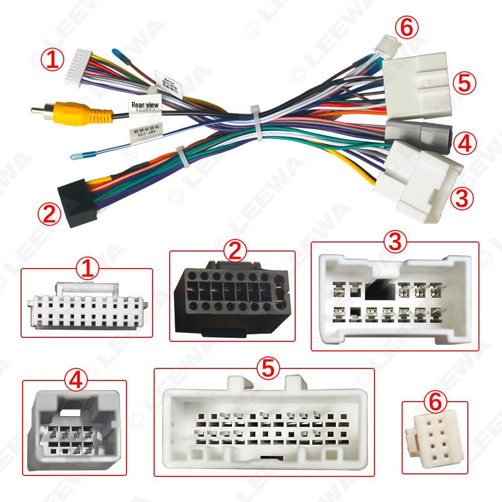 2017+ Renault Captur/Dacia Clio 16-Pin Android Large Screen Nav Power Cable Box