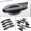 Carbon Fiber Texture Door Handle+Bowl Cover Trim Kit For Honda Accord 2018-2024