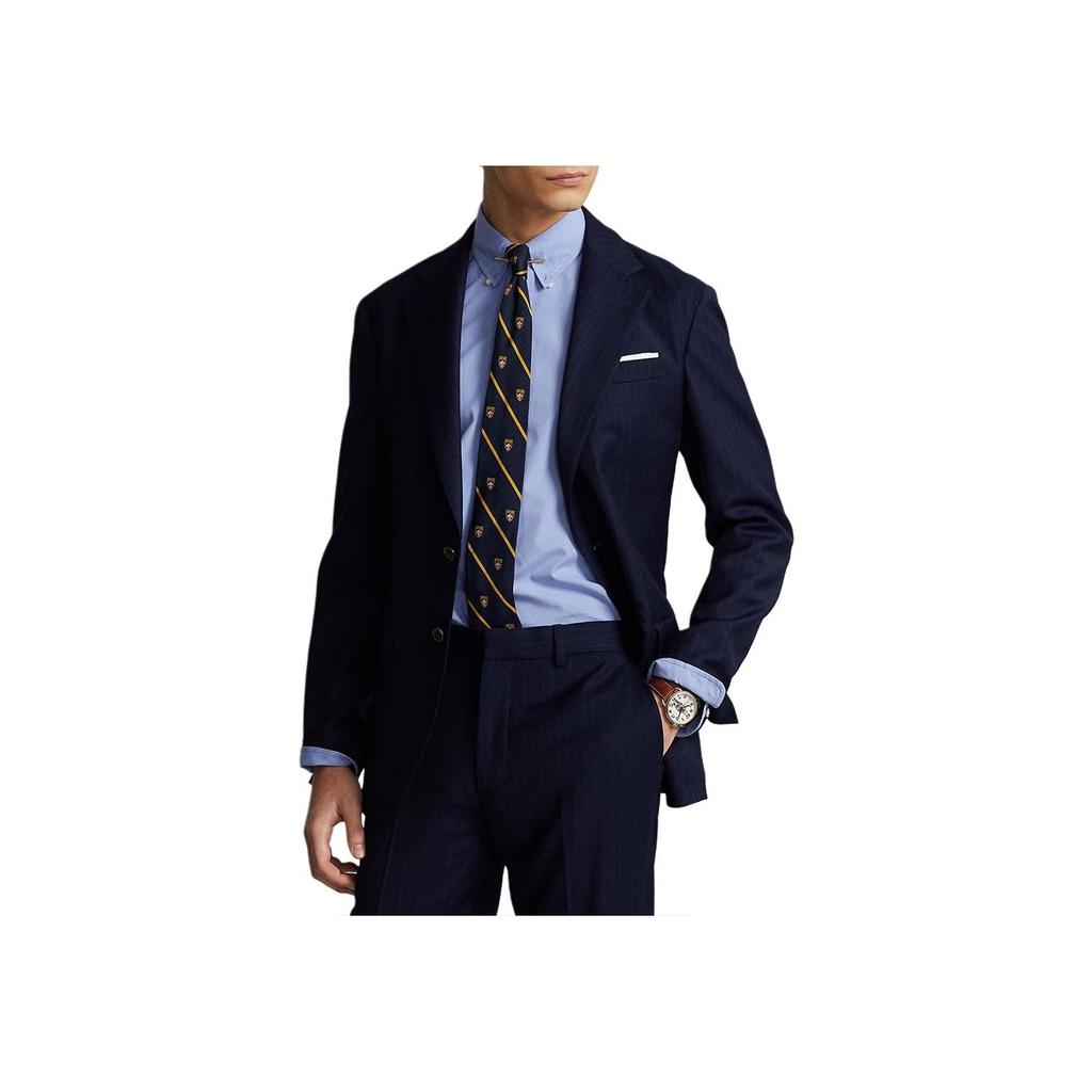 Polo Ralph Lauren Solid Color Pony Embroidered Single-Breasted Long Sleeve Shirt Men Shirts Lafayette-Blue 710883341-001