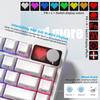 Womier Wireless Gaming Connection 8000mAh Mechanical Gasket PBT Volume Control Million Color RGB LED Compatible Keyboard, 3-Way (BT5.0/2.4G/Wired),