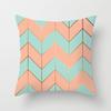 Ins Marble Geometric Print Square Pillow Cover Sofa Cushion Cover