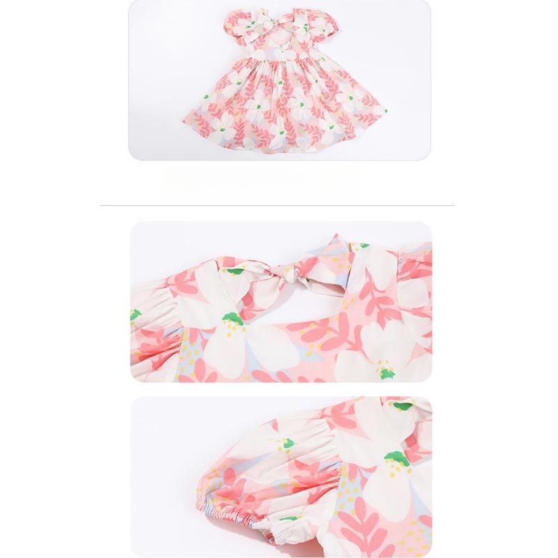 Dívčí šaty, Dívčí malé a střední děti, Dívčí dětské květinové ležérní princeznovské šaty