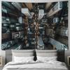 Stunning City Night View Decorative Hanging Cloth Creating a Dreamy Bedroom Space Tapestry