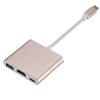 3 in 1 USB C Digital Multiports Adapter with 4K HDTV Output for Laptops and Tablets High Resolution HDTV Adapter