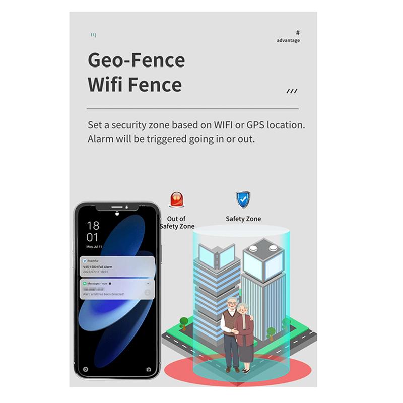 GPS + Beidou Tracker RF-V51 WIFI Compatible With 4G LTE/3G WCDMA/2G GSM SOS Alarm Two-Way Voice Tracking Waterproof-A99D