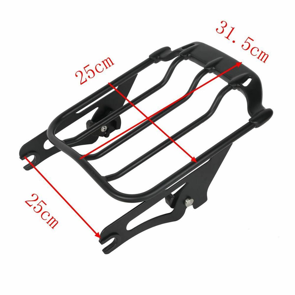 Motorcycle Two-Up Detachables Luggage Rack For Harley Touring Road King Street Glide Electra Glide 2009-2024