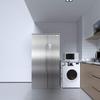 Aluminum Stainless Steel Kitchen Silver Metal Wallpaper Cupboard 40cm x Dryer Dishwasher Kitchen Interior Easy Cutting Decorative DIY Renovation